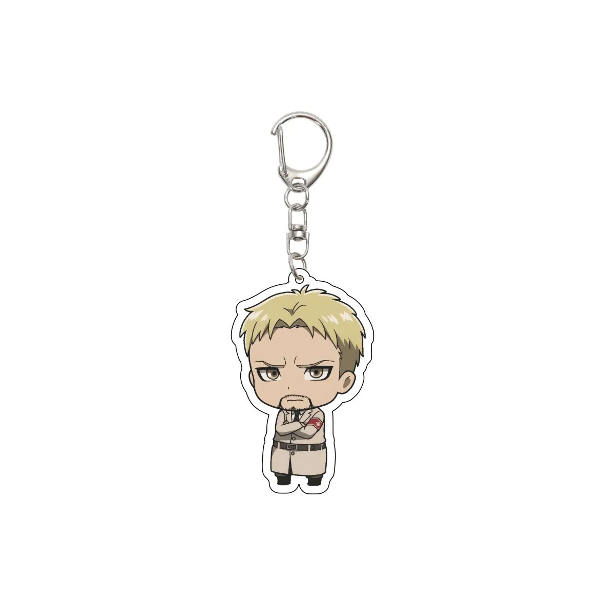 55MM Anime Attack on Titan Keychain Eren Jaeger Eren Jaeger Mikasa Ackerman Armin Arlert Hange Zoë Keychain Christmas Gifts