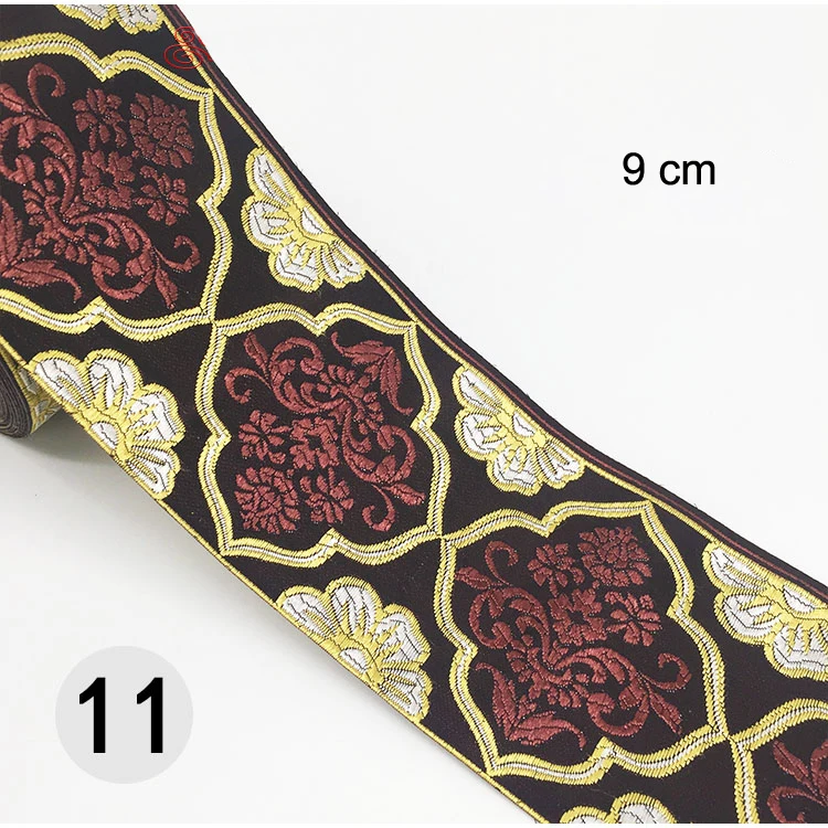 1M Colorful Flower Scottish Ribbon Wholesale Lovely Gift Packing Christmas Ribbons Lace Fabric HB164