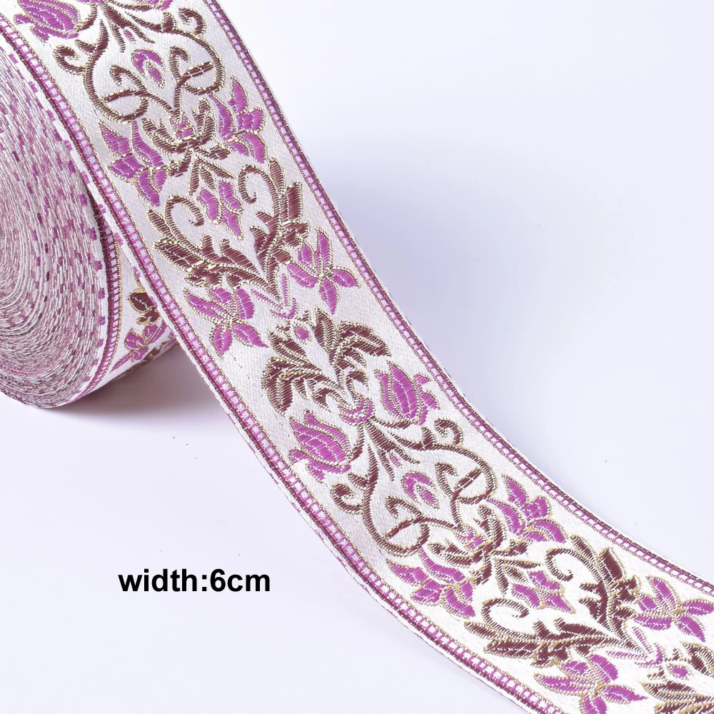 1M Colorful Flower Scottish Ribbon Wholesale Lovely Gift Packing Christmas Ribbons Lace Fabric HB164