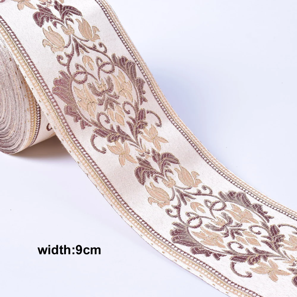 1M Colorful Flower Scottish Ribbon Wholesale Lovely Gift Packing Christmas Ribbons Lace Fabric HB164