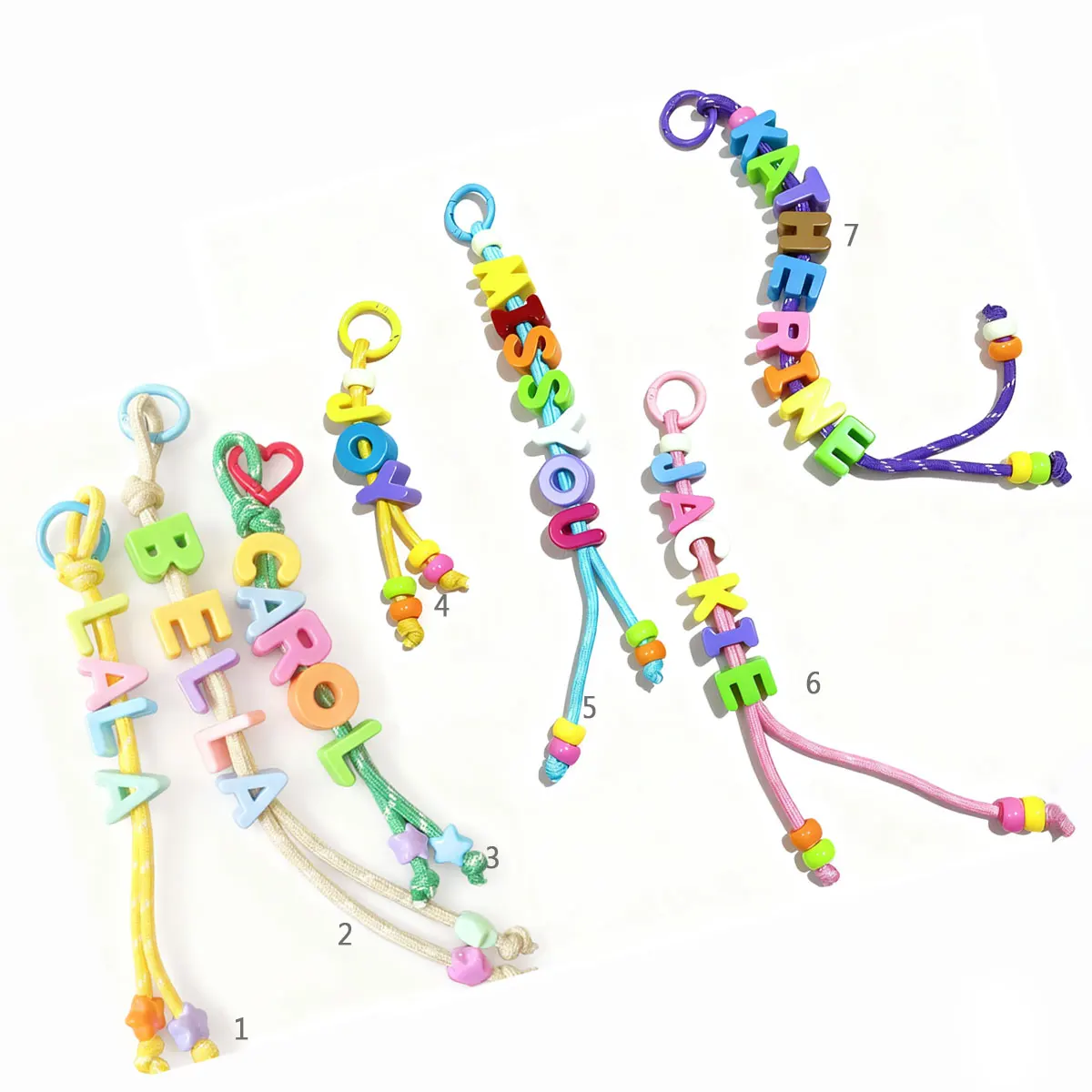 1pc Personalized Custom Colorful Acrylic Letter Keychain, Bag Pendant, Unique Custom Gift, Valentine's Day/Christmas Gift