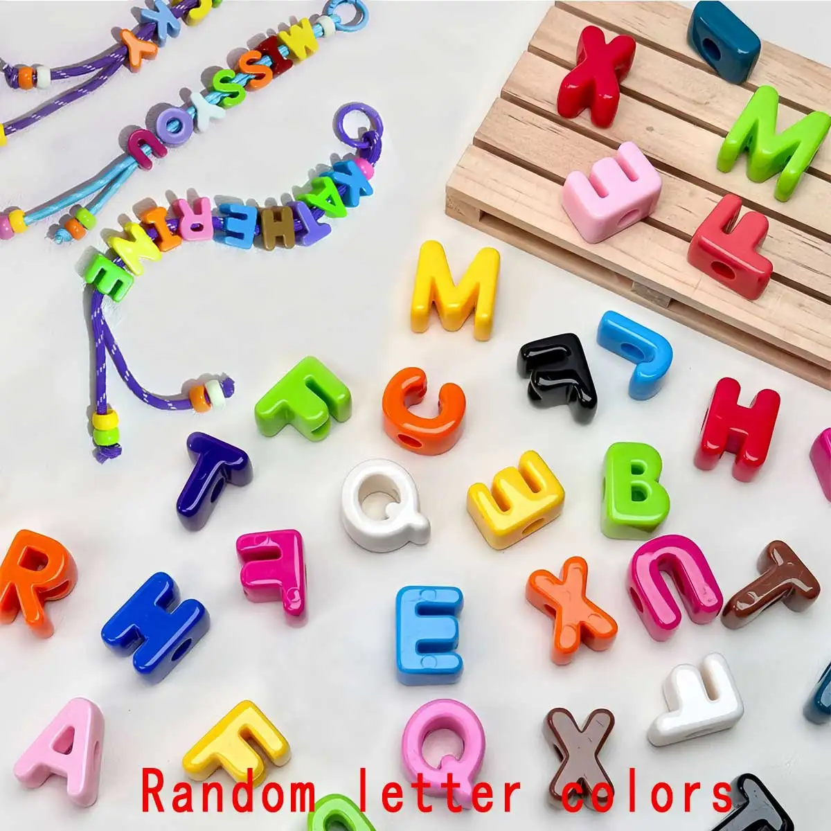 1pc Personalized Custom Colorful Acrylic Letter Keychain, Bag Pendant, Unique Custom Gift, Valentine's Day/Christmas Gift