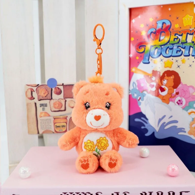 Care Bears Plush Toys Kawaii Rainbown Anime Hobby Stuffed Toys Keychain Bag Decor Squeak Sound Dolls Christmas Birthday Gifts
