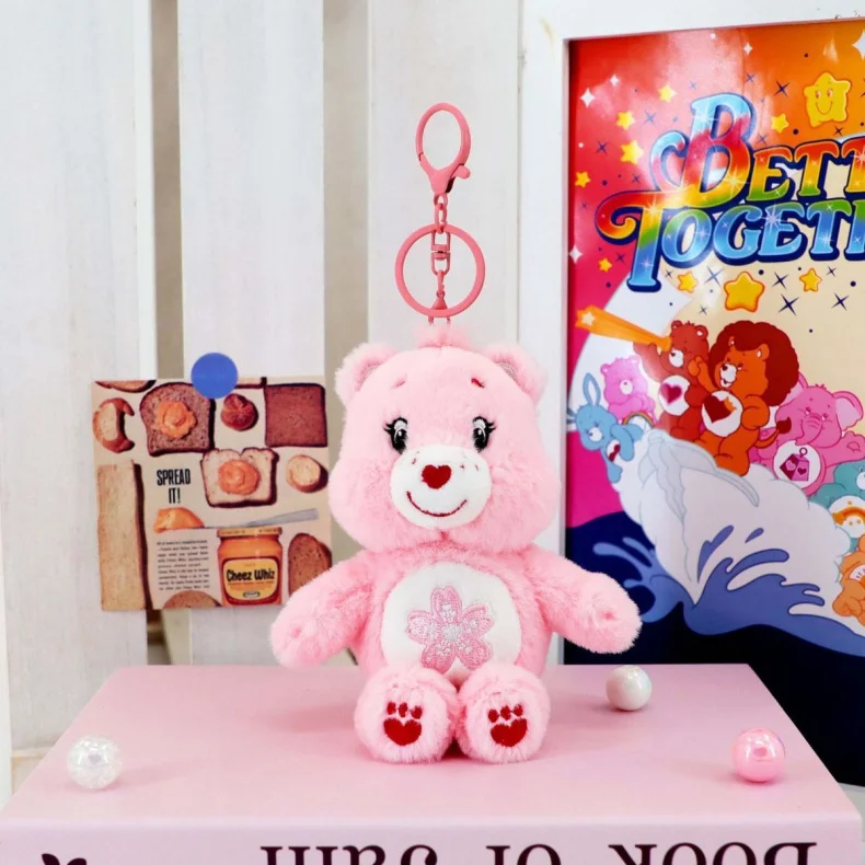 Care Bears Plush Toys Kawaii Rainbown Anime Hobby Stuffed Toys Keychain Bag Decor Squeak Sound Dolls Christmas Birthday Gifts