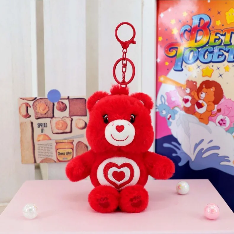 Care Bears Plush Toys Kawaii Rainbown Anime Hobby Stuffed Toys Keychain Bag Decor Squeak Sound Dolls Christmas Birthday Gifts