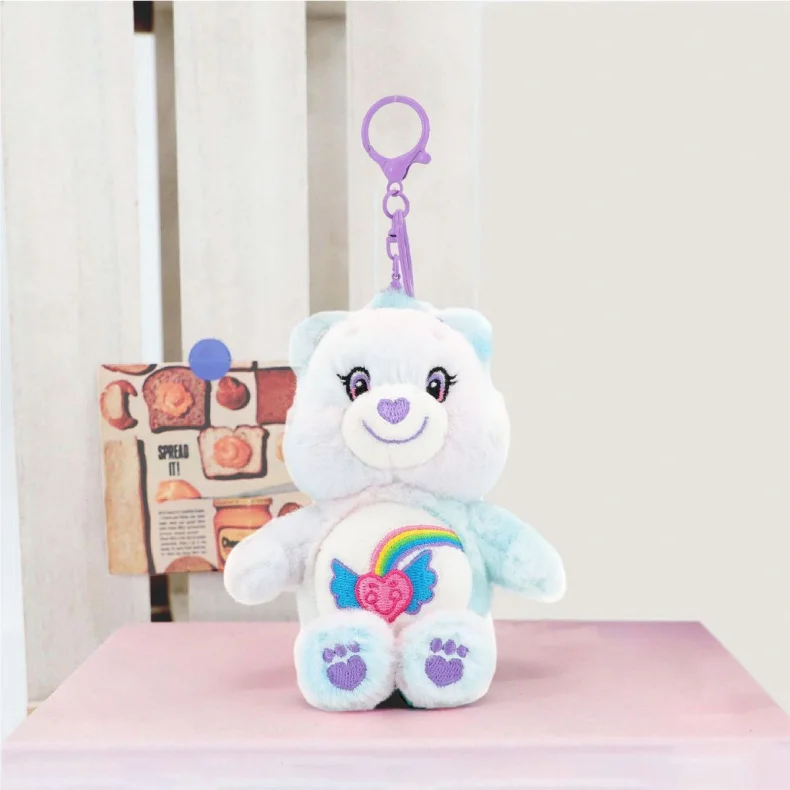 Care Bears Plush Toys Kawaii Rainbown Anime Hobby Stuffed Toys Keychain Bag Decor Squeak Sound Dolls Christmas Birthday Gifts