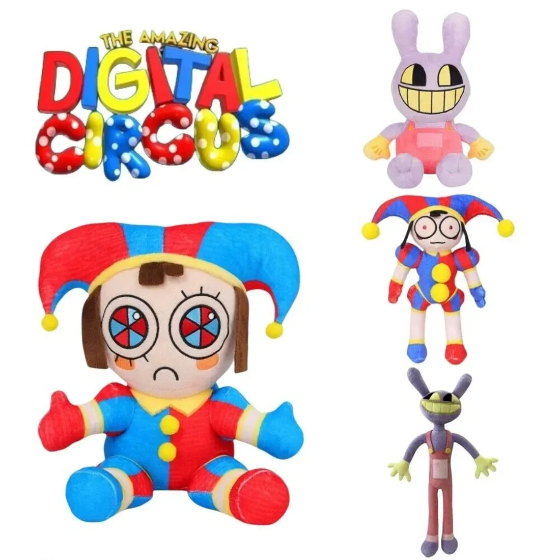 New The Amazing Digital Circus Plush Clown Ragatha pomni Cartoon Jax Doll Joker Plush Soft Stuffed Sofa Decorate Christmas Gift