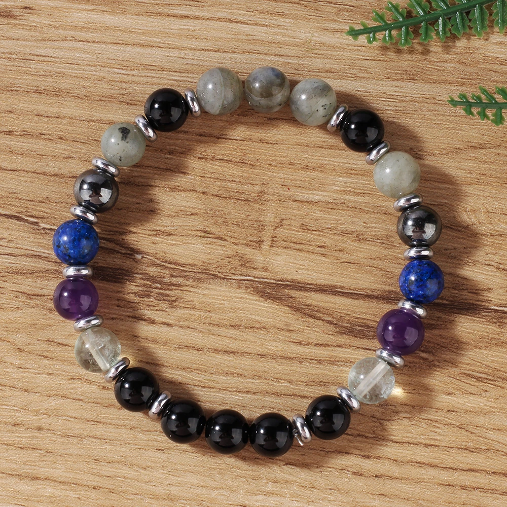 Exquisite Summer Accesorios Hematite Pyrite Brother Holiday Christmas Spiritual Natural Stone Money Bracelet Attract Money