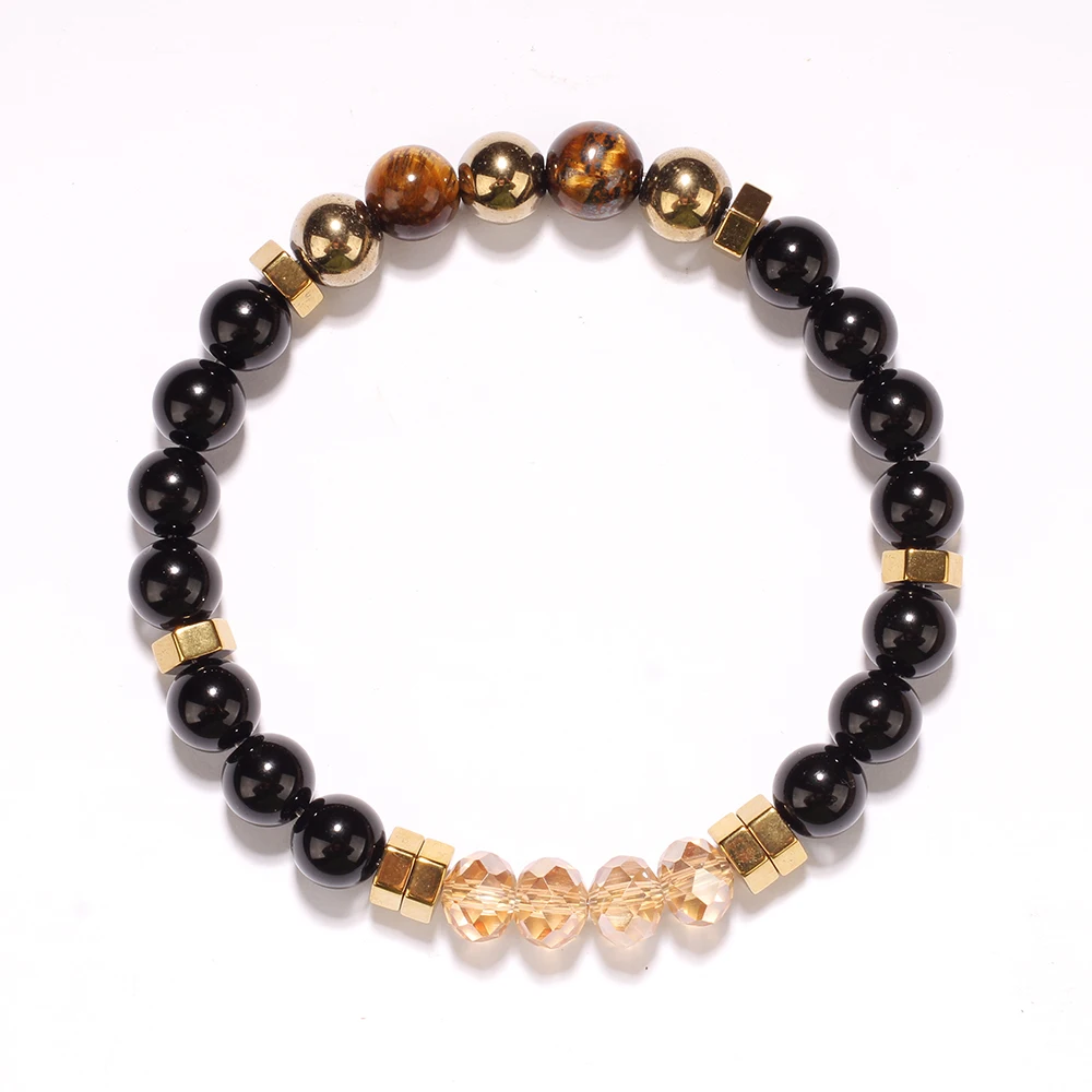 Exquisite Summer Accesorios Hematite Pyrite Brother Holiday Christmas Spiritual Natural Stone Money Bracelet Attract Money