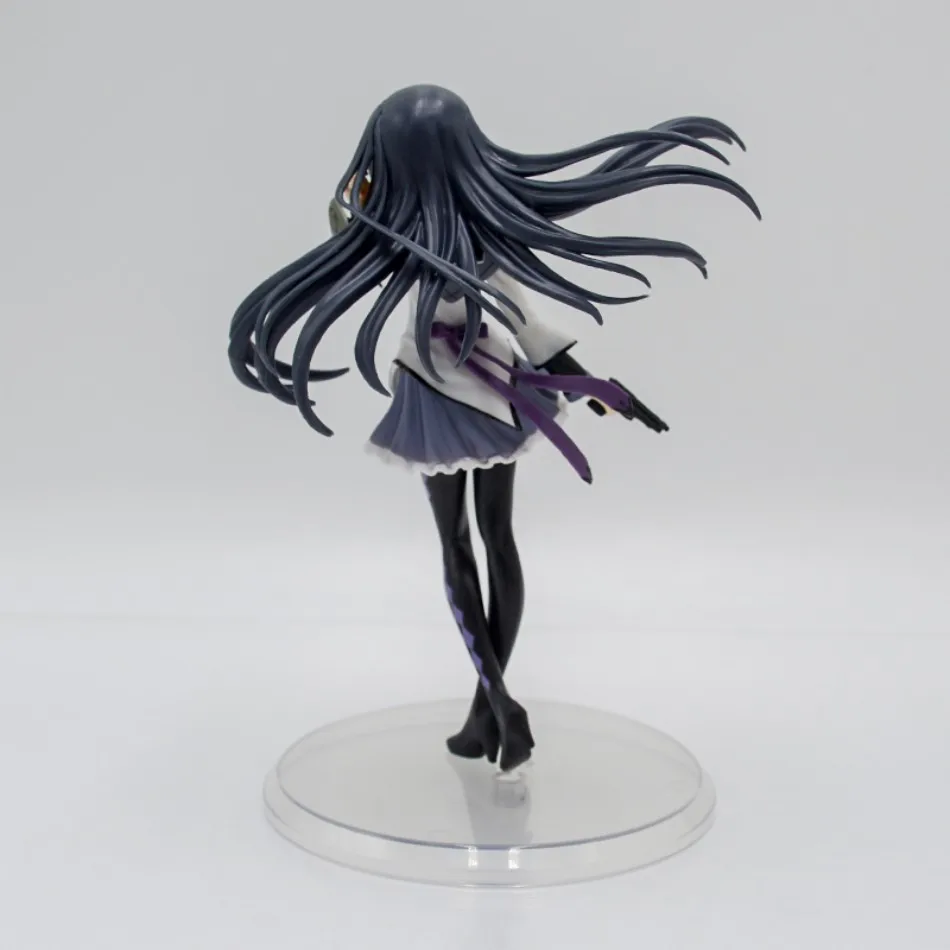 Anime Puella Magi Madoka Magica Figure 17cm Akemi Homura Action Figural Pvc Model Kawaii Decoration Doll Kids Toy Christmas Gift