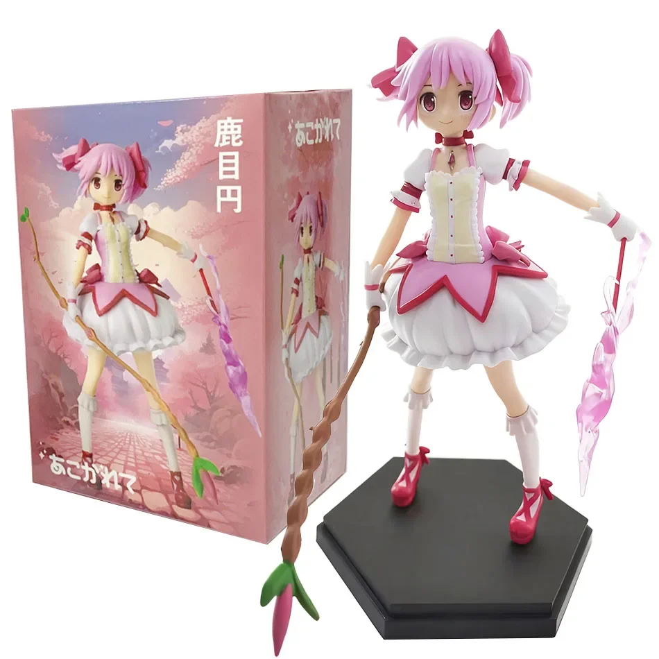 Anime Puella Magi Madoka Magica Figure 17cm Akemi Homura Action Figural Pvc Model Kawaii Decoration Doll Kids Toy Christmas Gift