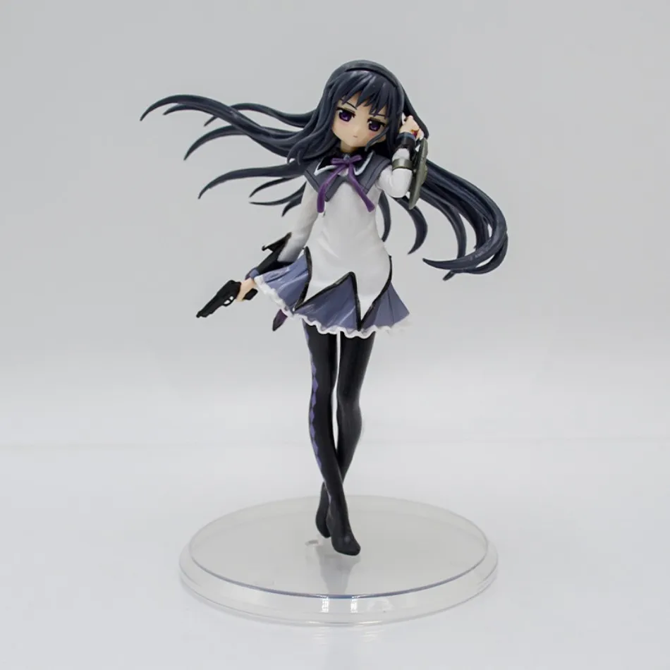 Anime Puella Magi Madoka Magica Figure 17cm Akemi Homura Action Figural Pvc Model Kawaii Decoration Doll Kids Toy Christmas Gift