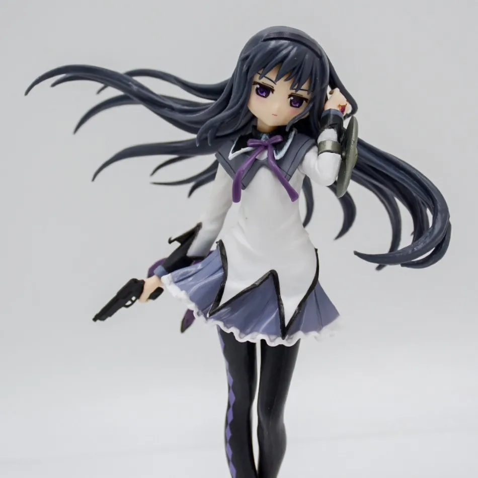 Anime Puella Magi Madoka Magica Figure 17cm Akemi Homura Action Figural Pvc Model Kawaii Decoration Doll Kids Toy Christmas Gift