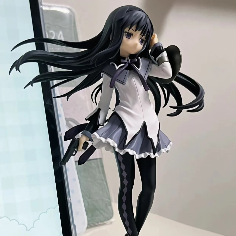 Anime Puella Magi Madoka Magica Figure 17cm Akemi Homura Action Figural Pvc Model Kawaii Decoration Doll Kids Toy Christmas Gift