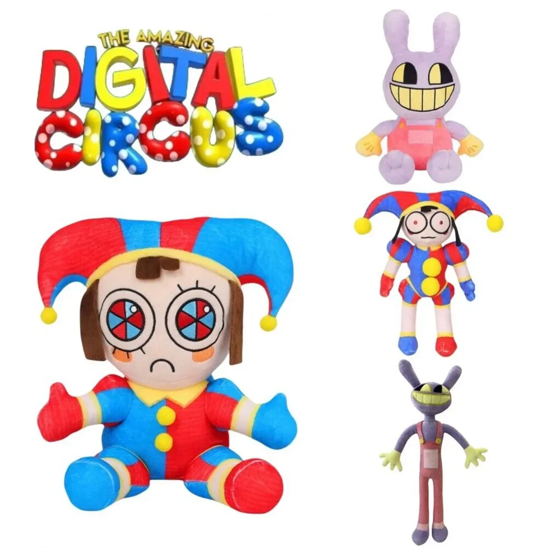 2026 New The Amazing Digital Circus Pomni Jax Plush Toy Anime Cute Theater Rabbit Doll StuffedCartoon Clown Christmas Kids Gifts