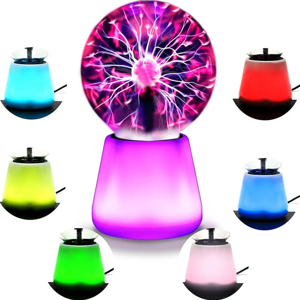 Plasma Ball Science Toy for Kids Touch Sensitive Plasma Globe Decorative Lamp Novelty Toy Halloween Christmas New Years