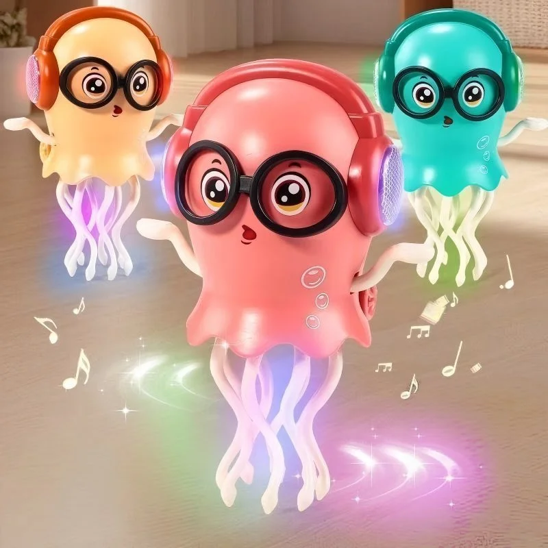 Electric Dancing Jellyfish Octopus Automatic Sensing Obstacle Avoidance Octopus Children's Toy Halloween Christmas Decorations