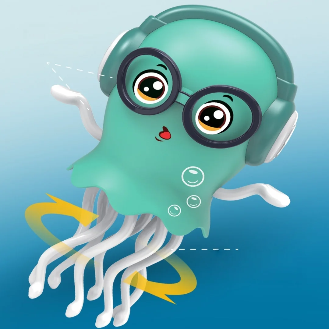 Electric Dancing Jellyfish Octopus Automatic Sensing Obstacle Avoidance Octopus Children's Toy Halloween Christmas Decorations