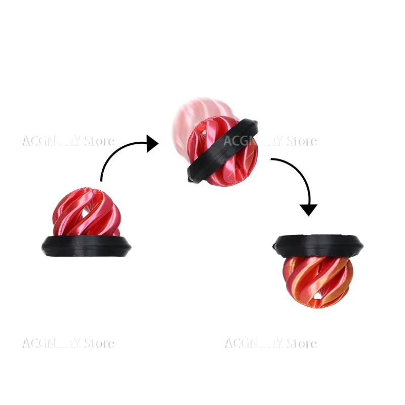 46 Styles 3D Printed Spiral Cone Impossible Pyramid Passthrough Fidget Toy Stress Relief Screw Toys Christmas Tree Desktop Decor