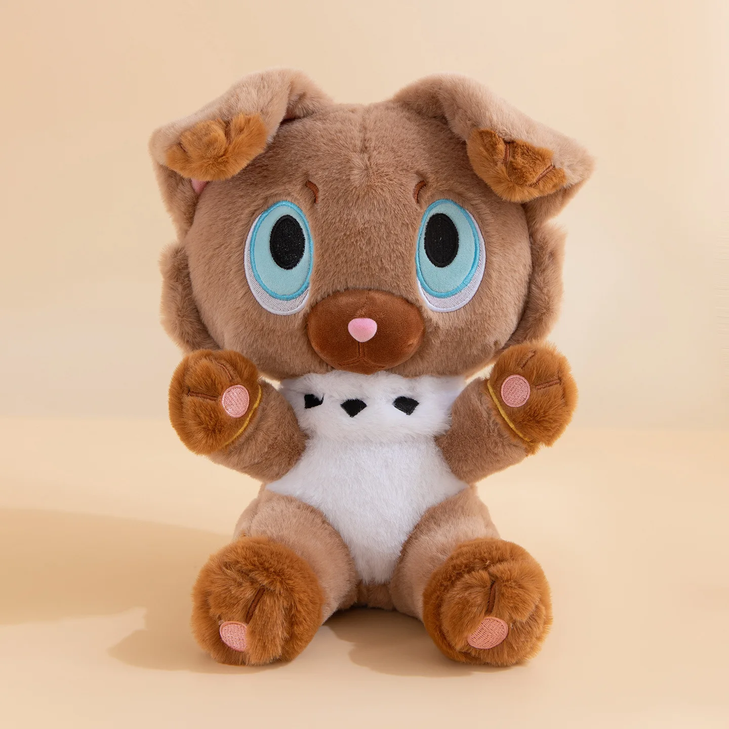35cm Rockruff Sprigatito Sitting Posture Plush Toys Large Anime Doll Cute Pillow Cartoon Plushie Stuffed Gift for Kid Christmas
