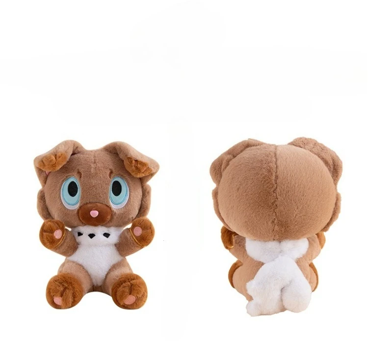 35cm Rockruff Sprigatito Sitting Posture Plush Toys Large Anime Doll Cute Pillow Cartoon Plushie Stuffed Gift for Kid Christmas