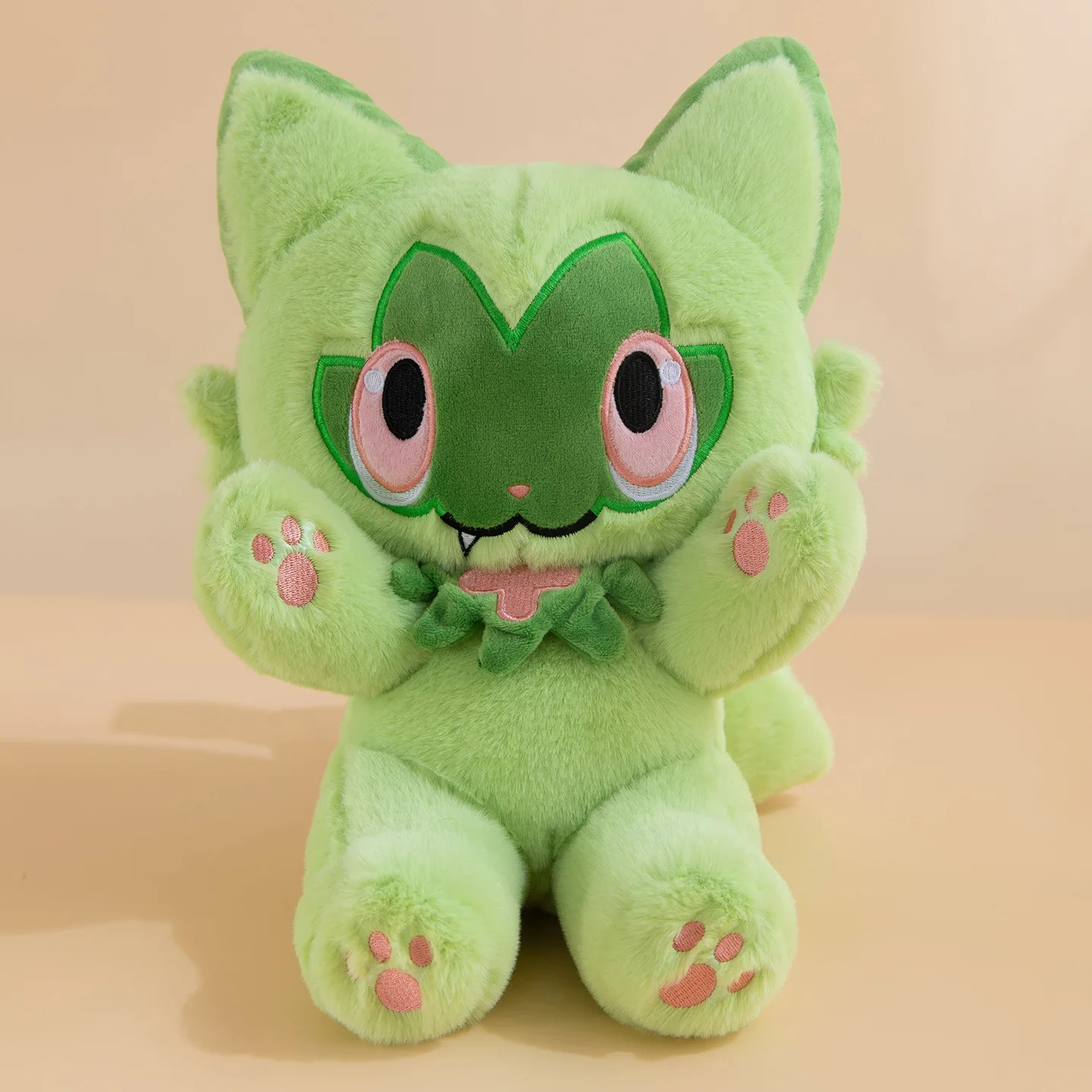 35cm Rockruff Sprigatito Sitting Posture Plush Toys Large Anime Doll Cute Pillow Cartoon Plushie Stuffed Gift for Kid Christmas