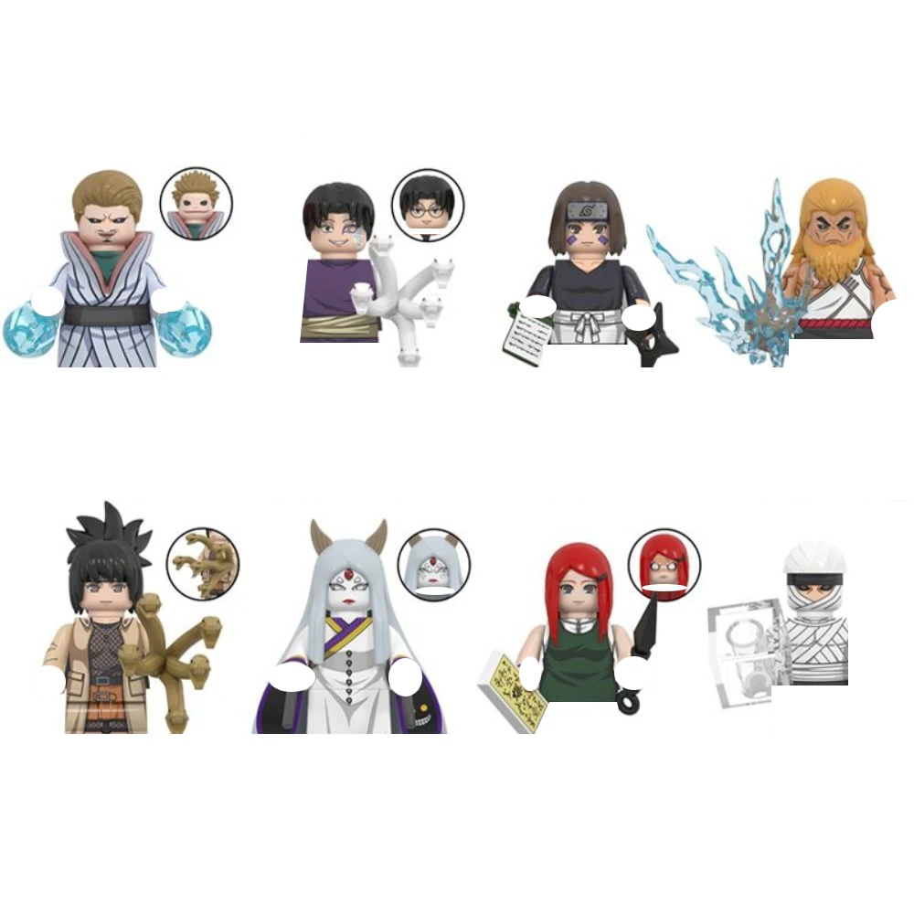 2026 New Naruto Building Blocks Assembly Model Anime Figure Kinkaku Rin Nohara Men And Women Toy Christmas Gift For Birthday