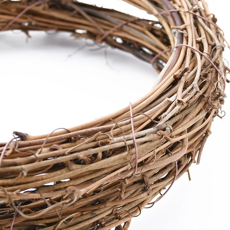 10cm/15cm/20cm Artificial Rattan Frame Home wedding Christmas party Outdoor Garden Decor DIY Bride Wreath Door hanging accessory
