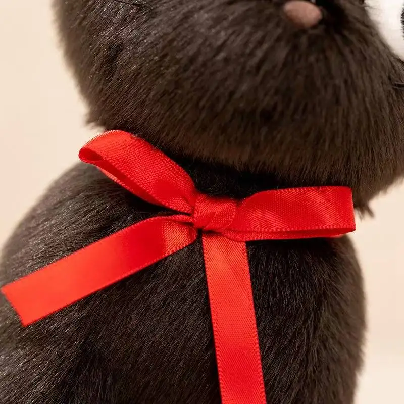 Latest Witch Little Black Cat Kawaii Stuffed Plush Toy Handmade Doll Cartoon Anime Cute Children's Birthday Gift Doll Christmas