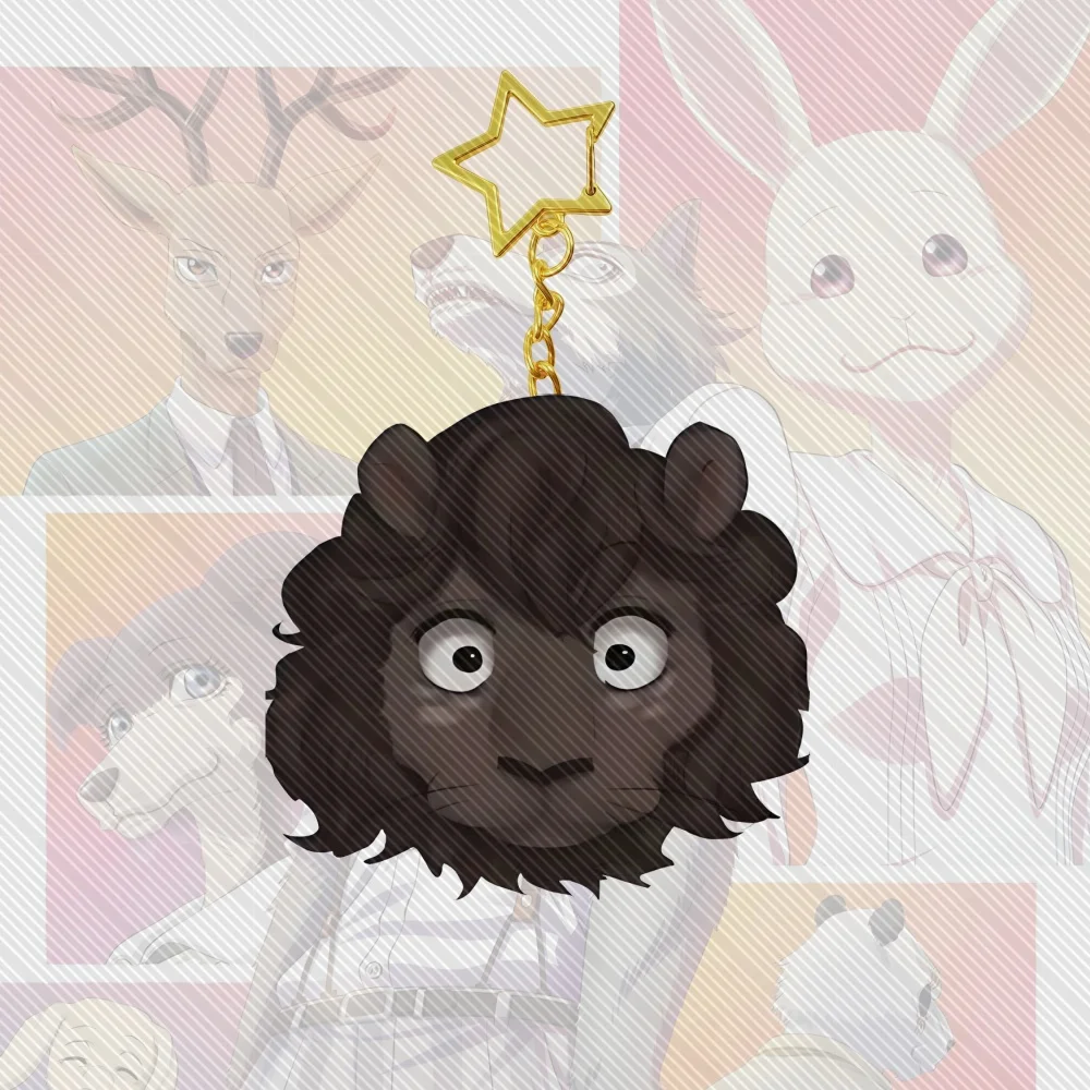 6CM Hot Anime BEASTARS Acrylic Keychain Cosplay Charm Characters Ornament Accessories Good Christmas Gifts