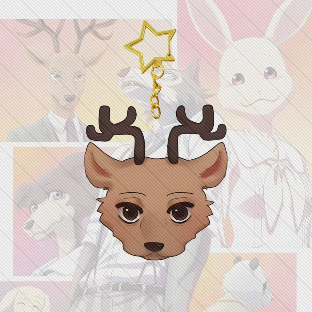 6CM Hot Anime BEASTARS Acrylic Keychain Cosplay Charm Characters Ornament Accessories Good Christmas Gifts