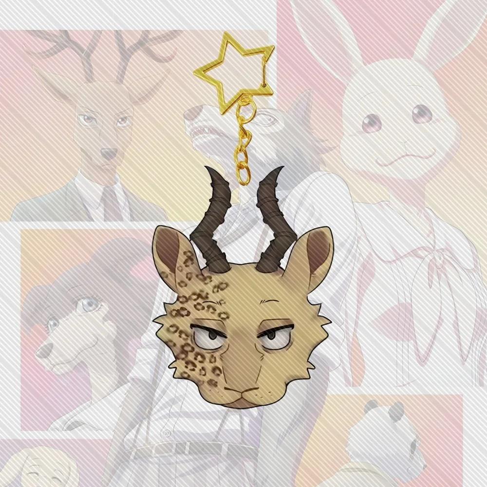 6CM Hot Anime BEASTARS Acrylic Keychain Cosplay Charm Characters Ornament Accessories Good Christmas Gifts