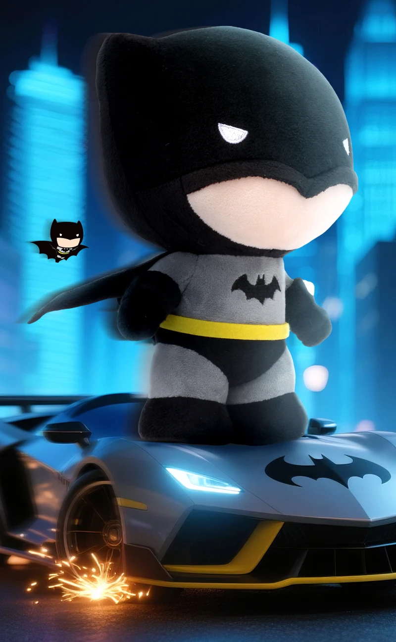 New Batman Superman Plush Toys 20cm DC Comics Justice League Soft Stuffed Dolls Christmas Halloween Gifts for Kids
