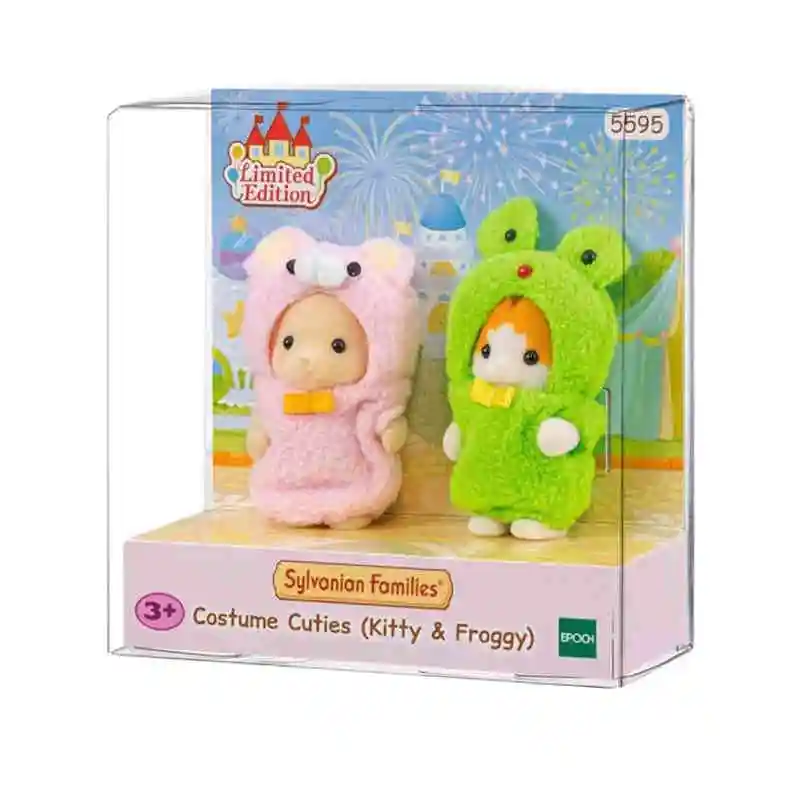Original Japan Sylvanian Families Anime Figures Christmas Set Robot Unicorn Attack Toy Dressing Party Doll Festival Limited Gift