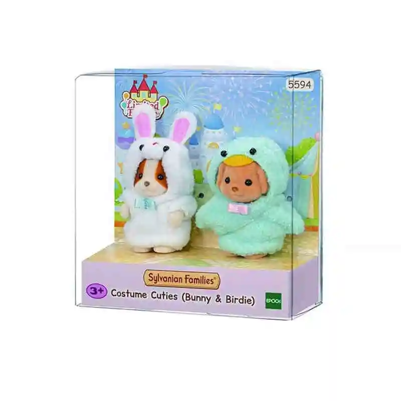 Original Japan Sylvanian Families Anime Figures Christmas Set Robot Unicorn Attack Toy Dressing Party Doll Festival Limited Gift