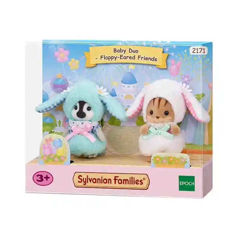 Original Japan Sylvanian Families Anime Figures Christmas Set Robot Unicorn Attack Toy Dressing Party Doll Festival Limited Gift