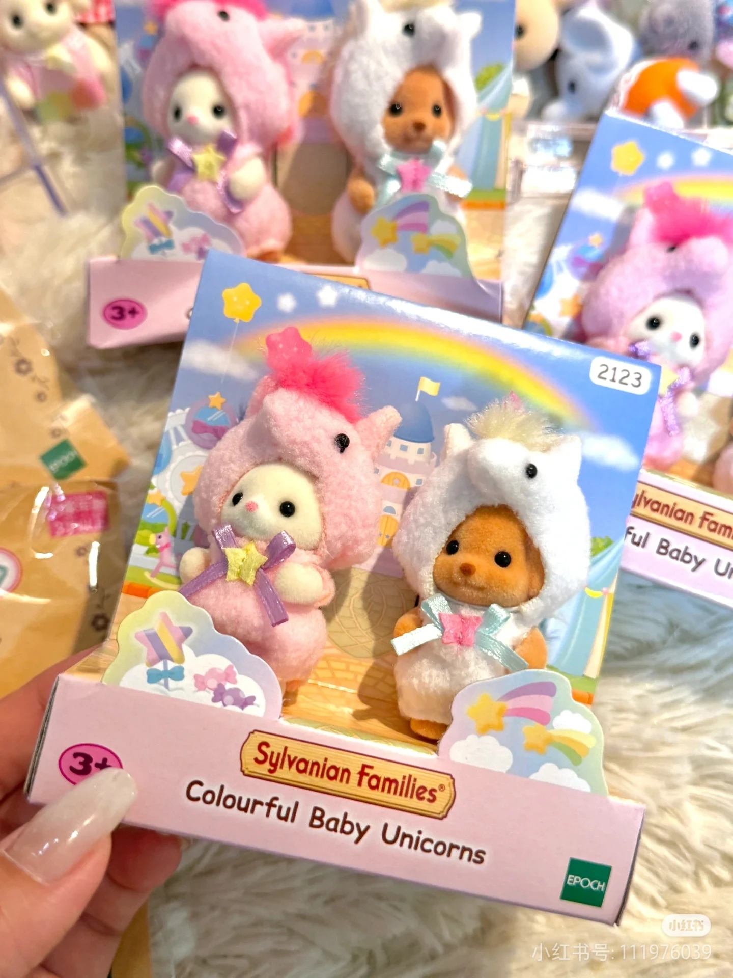 Original Japan Sylvanian Families Anime Figures Christmas Set Robot Unicorn Attack Toy Dressing Party Doll Festival Limited Gift
