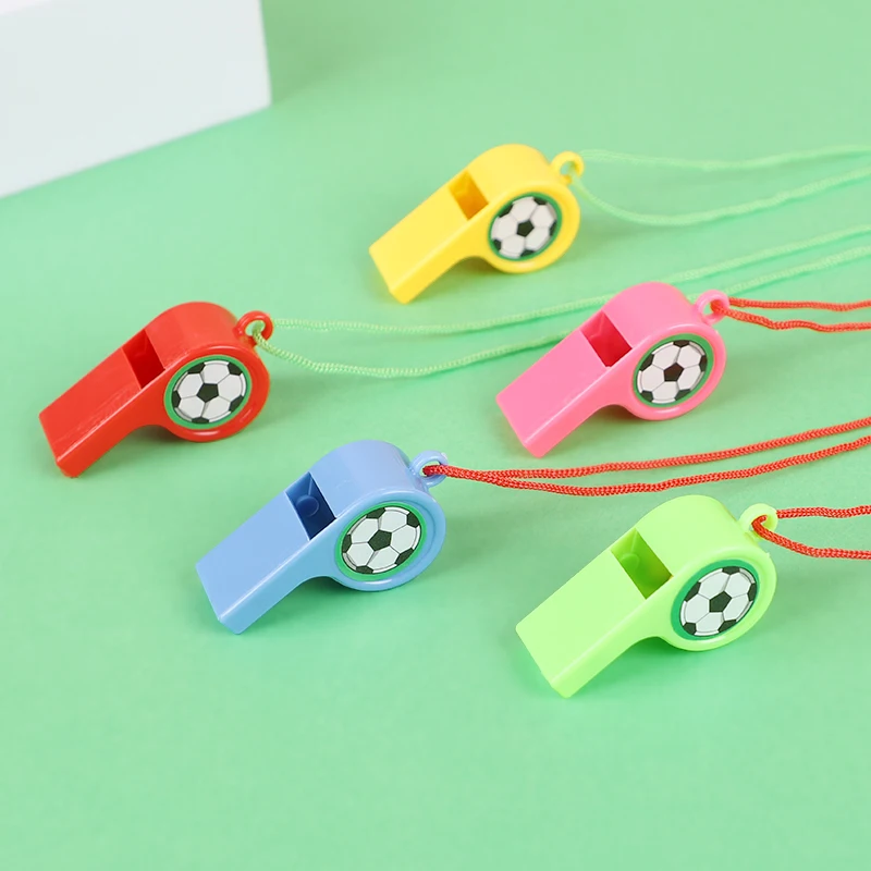 24Pcs Colorful Soccer Whistles Kids Football Birthday Party Favors Goodies Bag Pinata Filler Toys Boy Girl Christmas Gifts