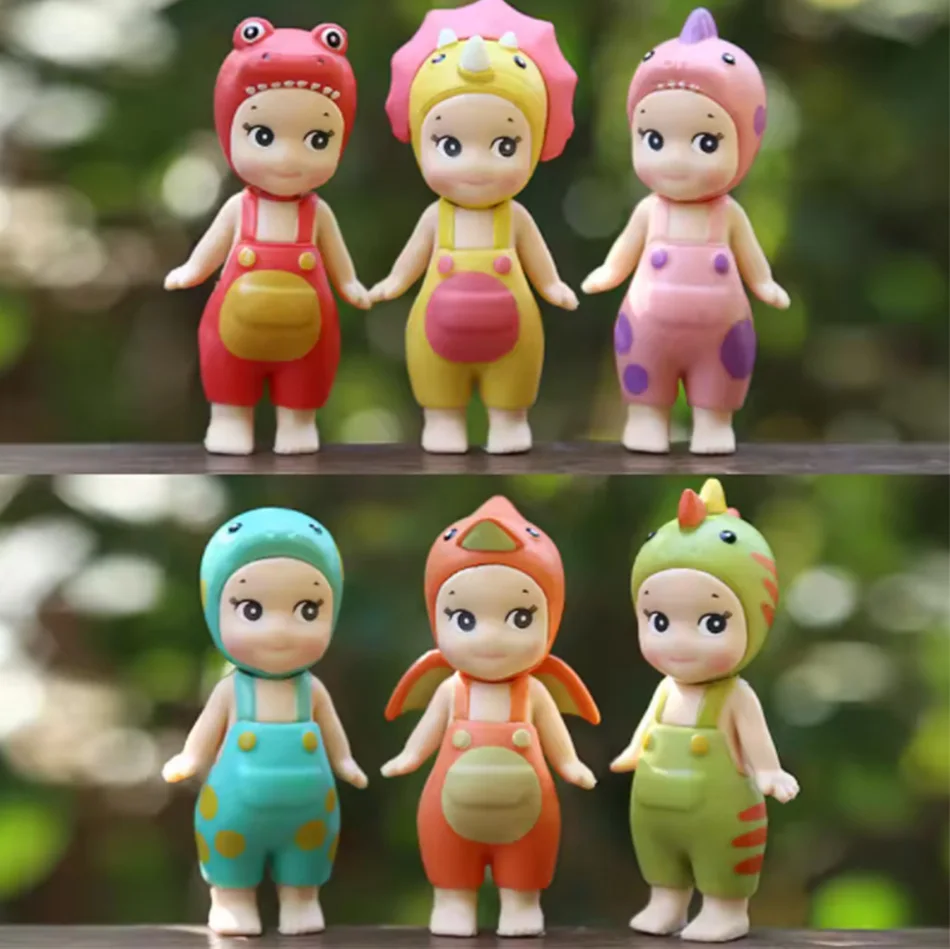 Dinosaur Series Cute Cartoon Doll Mini Mystery Box Collectible Anime Figurine Car Decor for Kids Christmas Birthday Gift