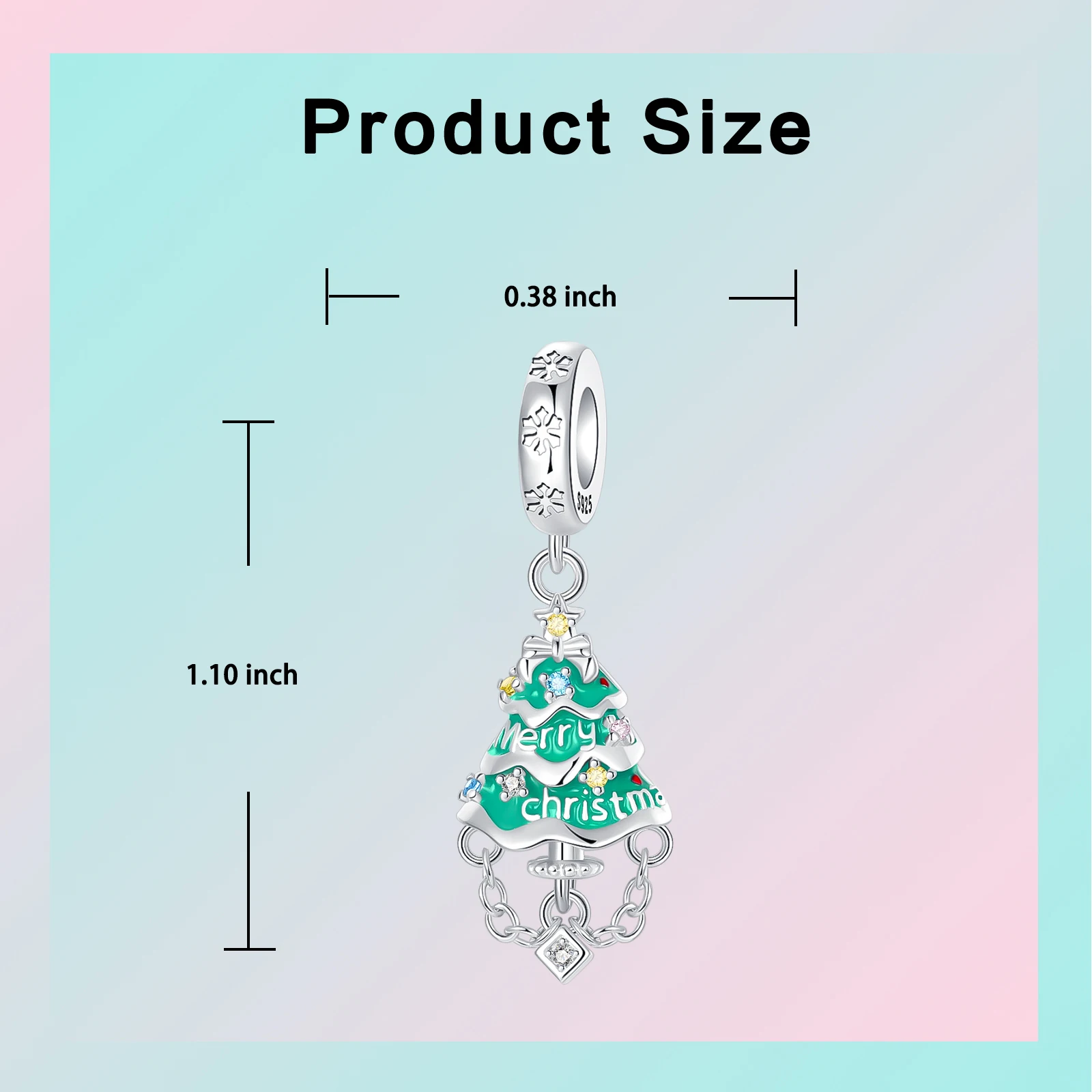 925 Sterling Silver Santa Claus Charms Bead Christmas House Dangle Pendant Fit Bangle Bracelet Necklace DIY Jewelry