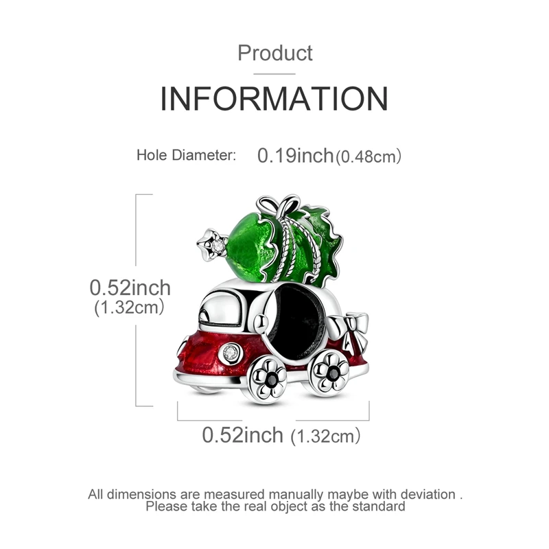 925 Sterling Silver Santa Claus Charms Bead Christmas House Dangle Pendant Fit Bangle Bracelet Necklace DIY Jewelry