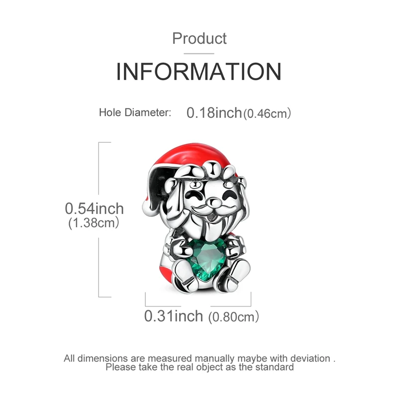 925 Sterling Silver Santa Claus Charms Bead Christmas House Dangle Pendant Fit Bangle Bracelet Necklace DIY Jewelry