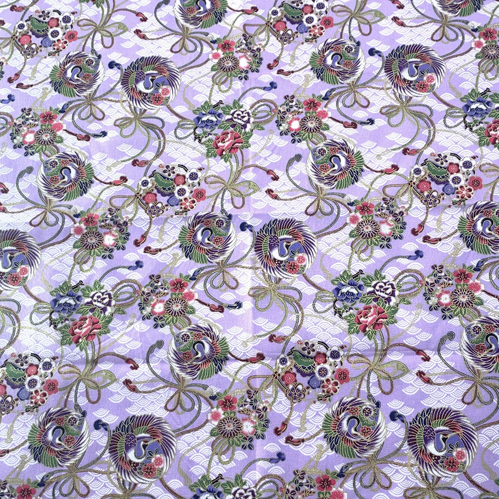 100% Cotton Bronze Fabrics For Sewing DIY Hanfu Japanese Kimono Christmas Gift Packaging Patchwork Sewing Accessories