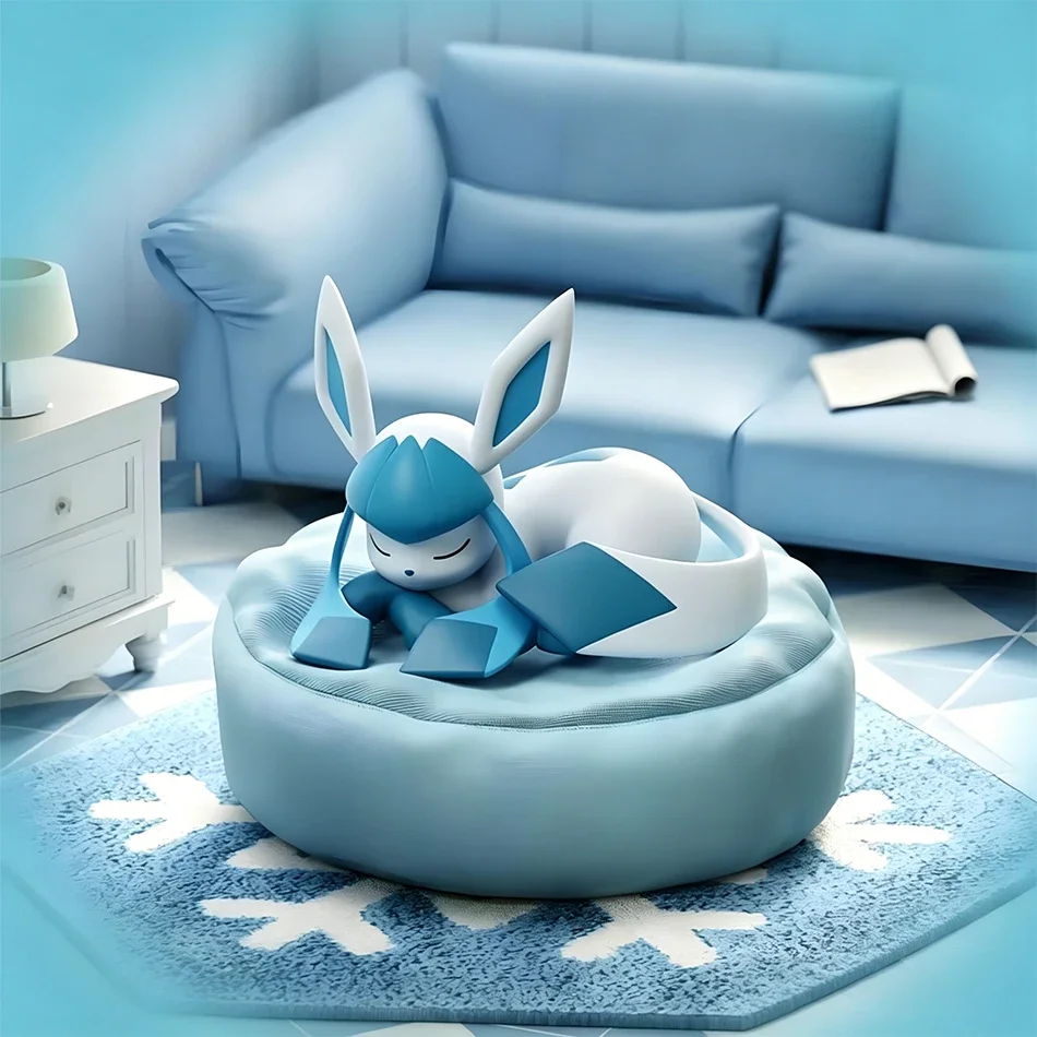 9pcs Anime Pokémon Eevee Figure Blind Box Toys Multi Form Series PVC Model Desktop Decoration Ornament Birthday Christmas Gift