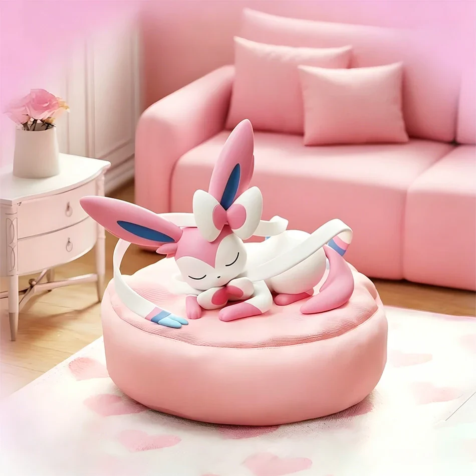 9pcs Anime Pokémon Eevee Figure Blind Box Toys Multi Form Series PVC Model Desktop Decoration Ornament Birthday Christmas Gift