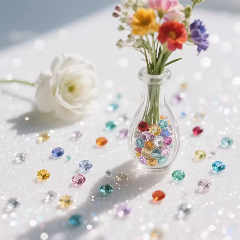 1500pcs 4-6mm Diamonds Crystals Acrylic Gems Wedding Table Scattering Gemstones Christmas Party Decorations Jewelry Making DIY