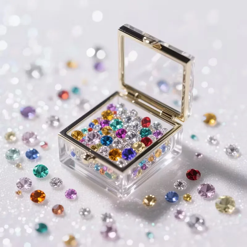 1500pcs 4-6mm Diamonds Crystals Acrylic Gems Wedding Table Scattering Gemstones Christmas Party Decorations Jewelry Making DIY