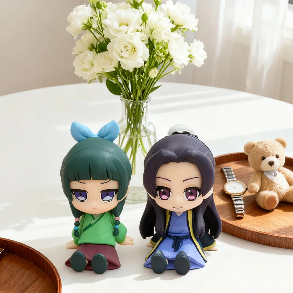 The Apothecary Diaries Maomao Jinshi Mini Figure Anime Periphery Kawaii Sitting Toys Desktop Car Ornaments Model Christmas Gifts