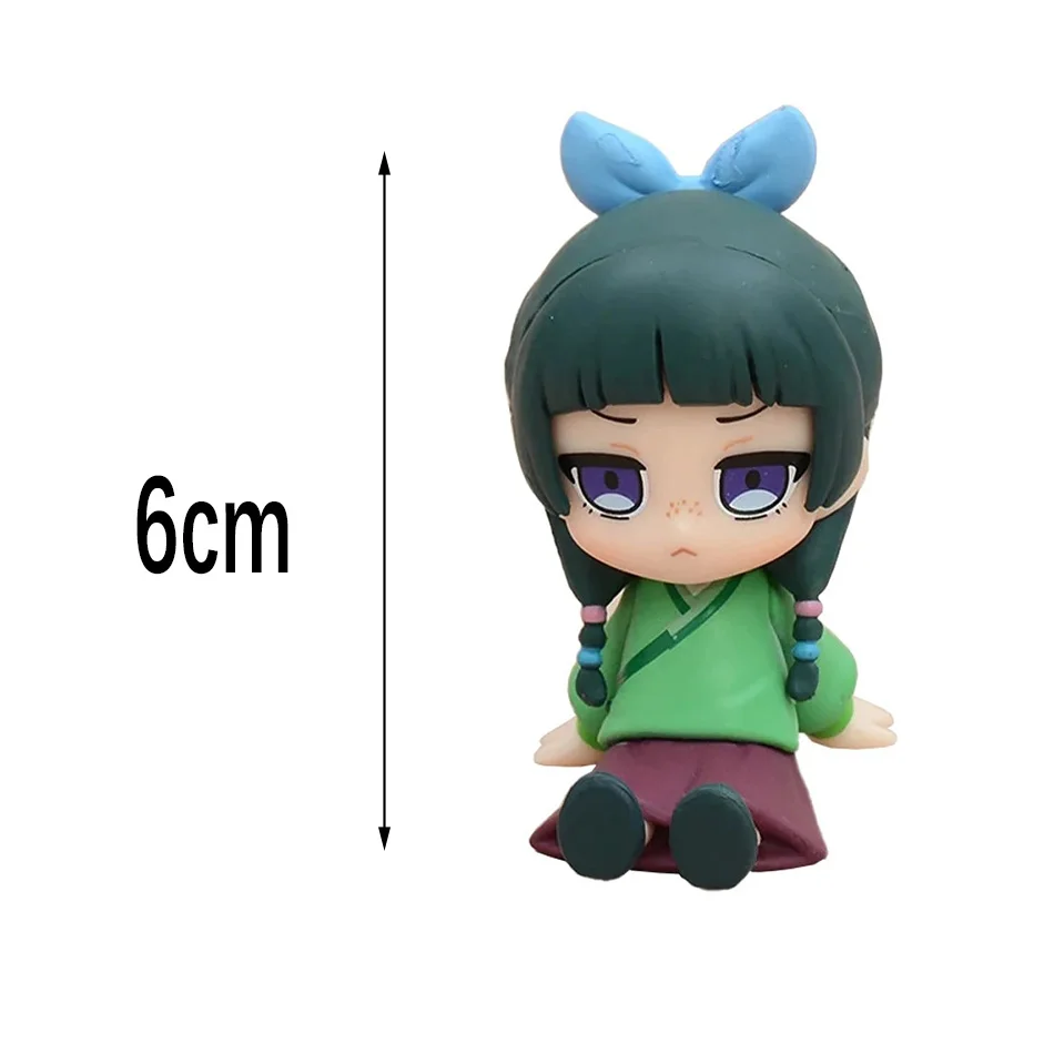 The Apothecary Diaries Maomao Jinshi Mini Figure Anime Periphery Kawaii Sitting Toys Desktop Car Ornaments Model Christmas Gifts