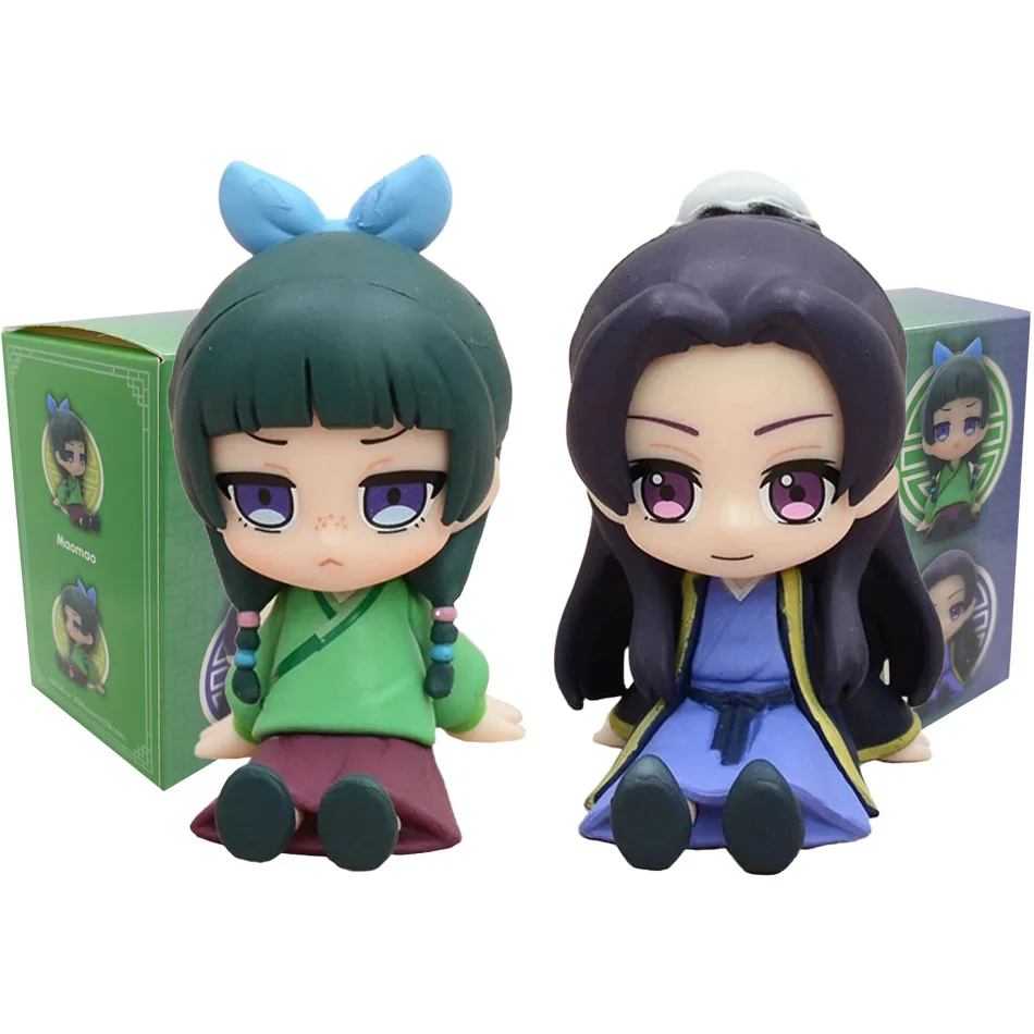 The Apothecary Diaries Maomao Jinshi Mini Figure Anime Periphery Kawaii Sitting Toys Desktop Car Ornaments Model Christmas Gifts